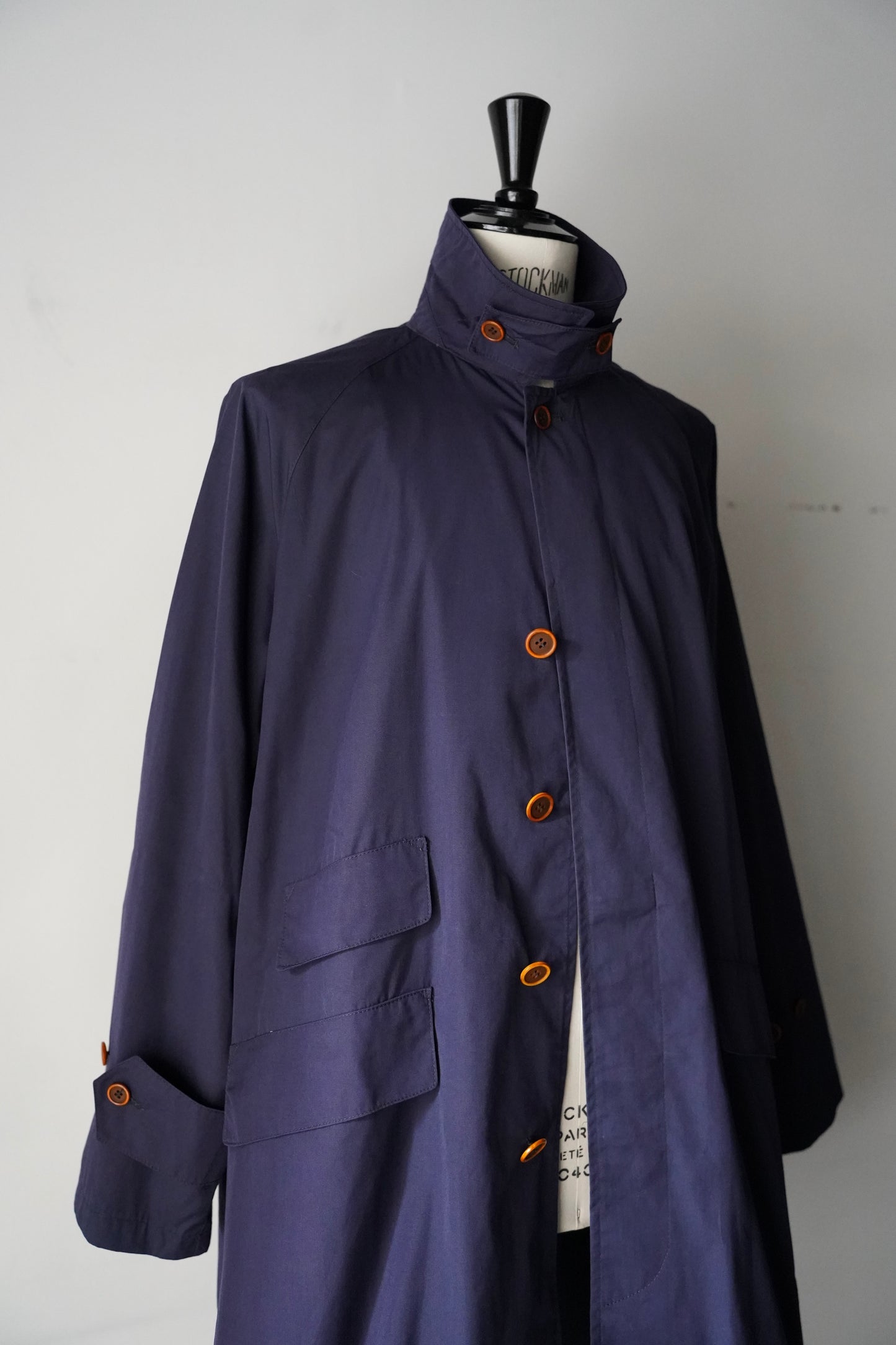 MEN　LILY1ST VINTAGE　1980's Dead Stock Italian Cotton Duster Coat by Rialto Size 48