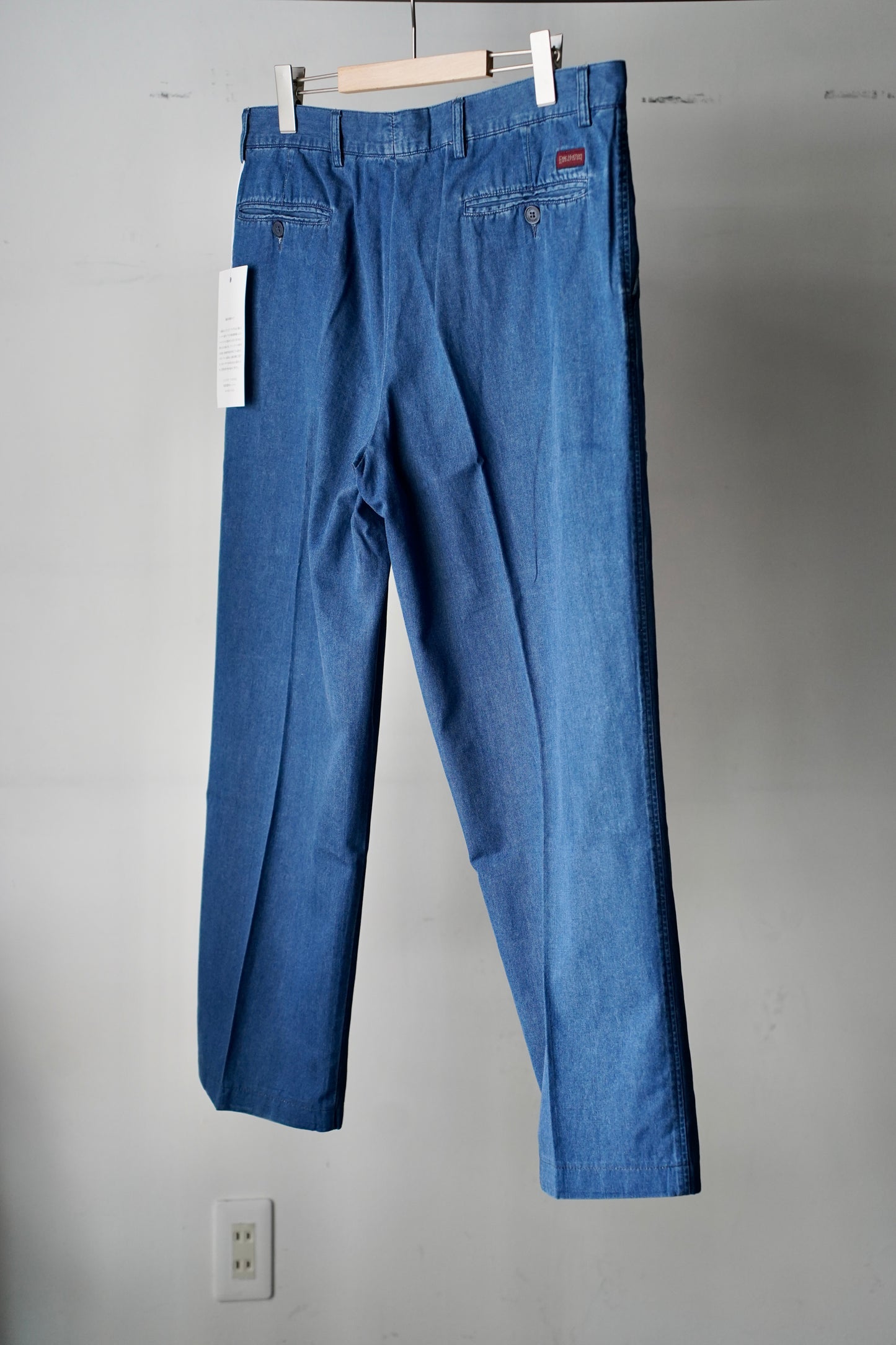 MEN　LILY1ST VINTAGE　1980-1990's Italian Summer Indigo Botton Trousers by ERIC HATTON