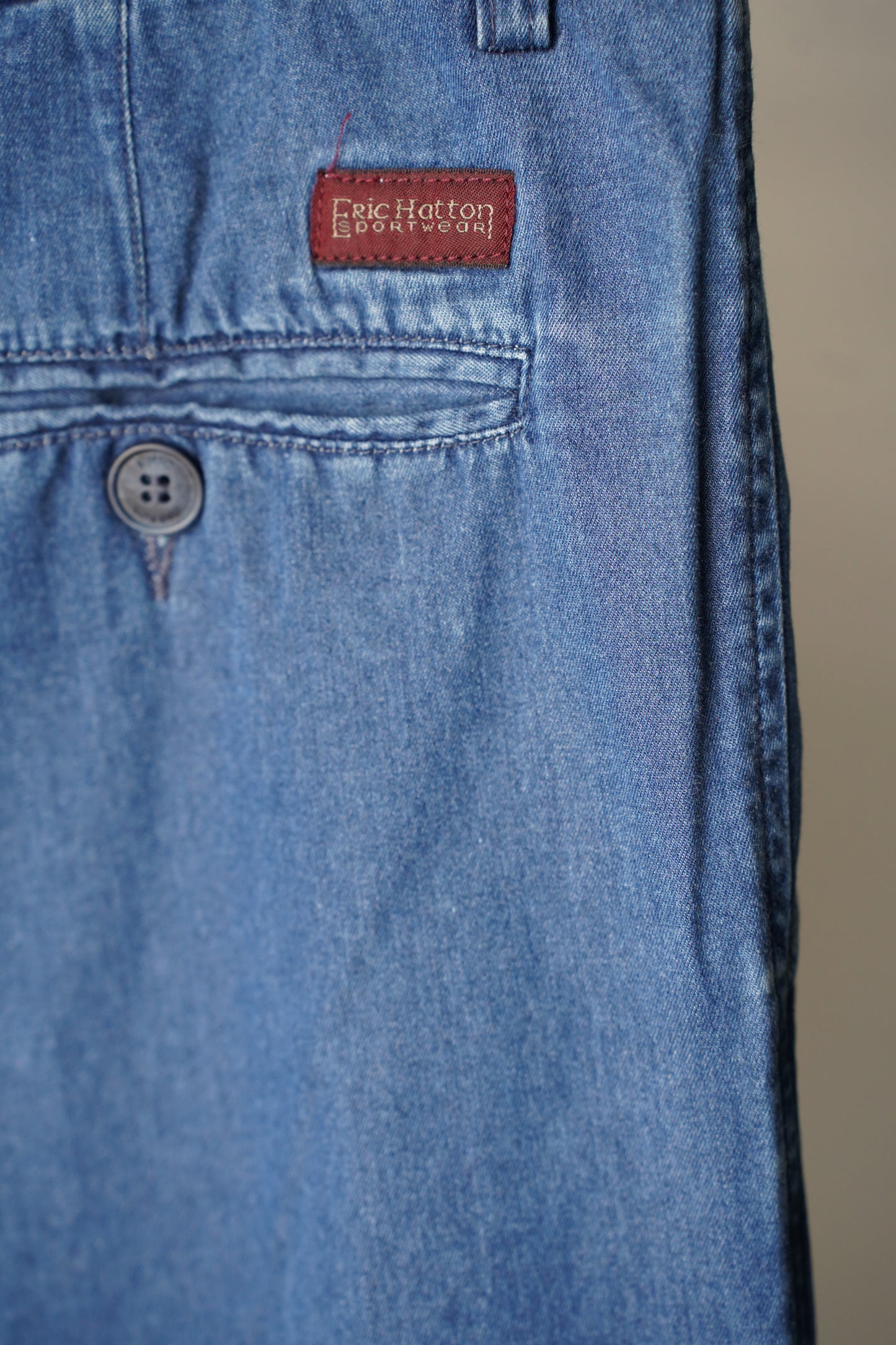 MEN　LILY1ST VINTAGE　1980-1990's Italian Summer Indigo Botton Trousers by ERIC HATTON