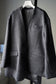 WOMEN　RYU KAGA　Mohair Shaggy Lapel Collar Jacket