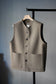 MEN　BATONER / バトナー　ULTRA TWIST WOOL MILANO RIB VEST