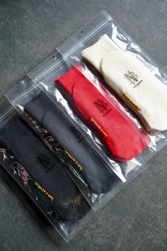 WOMEN　BATONER / バトナー　SOLID WOOL LOGO SOCKS (WOMENS)