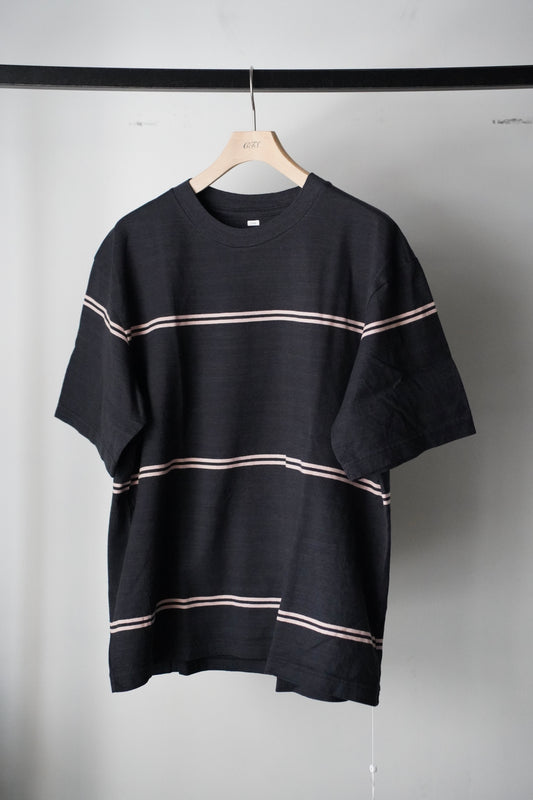 MEN　blurhms/ブラーム　C/NAPP BORDER PLAIN TEE