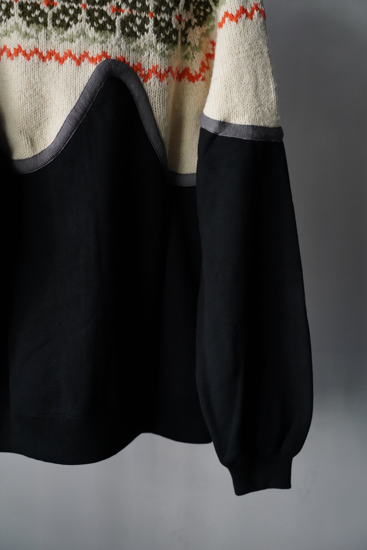 MEN/WOMEN　VIOLETTE ROOM　EX.REMAKE SWEAT  BLACK　⓵