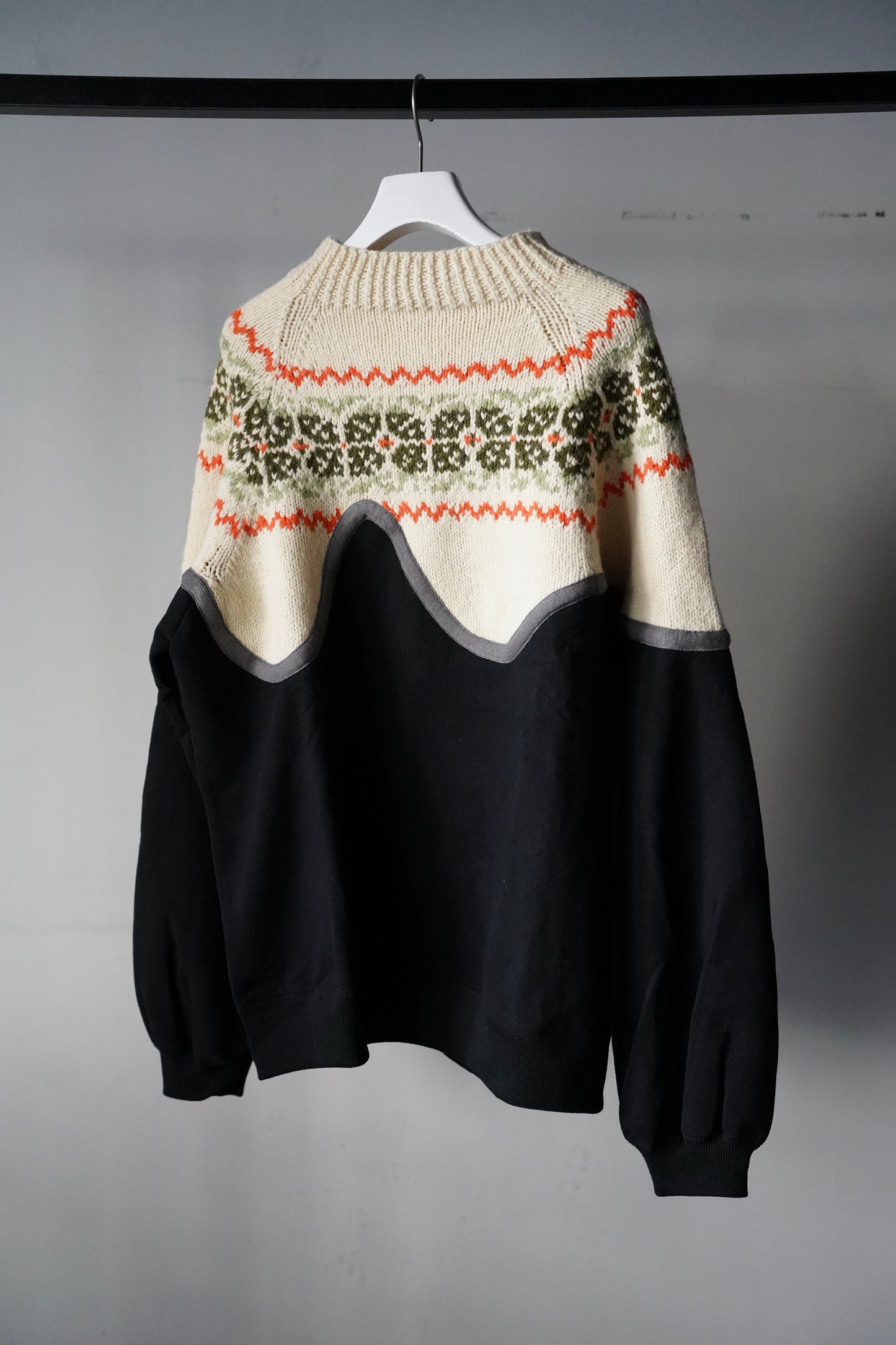 MEN/WOMEN　VIOLETTE ROOM　EX.REMAKE SWEAT  BLACK　⓵