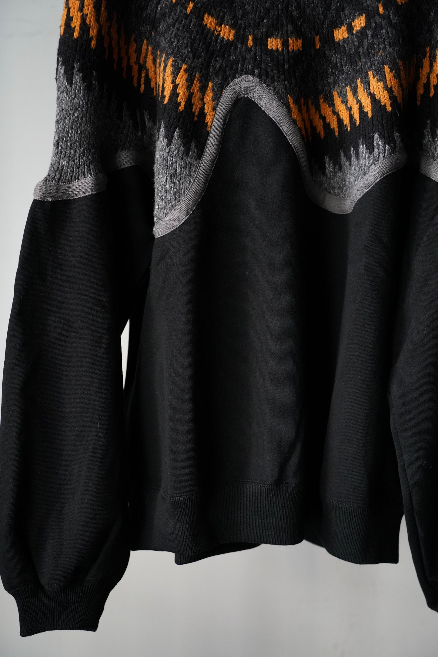 MEN/WOMEN　VIOLETTE ROOM　EX.REMAKE SWEAT  BLACK　⓶