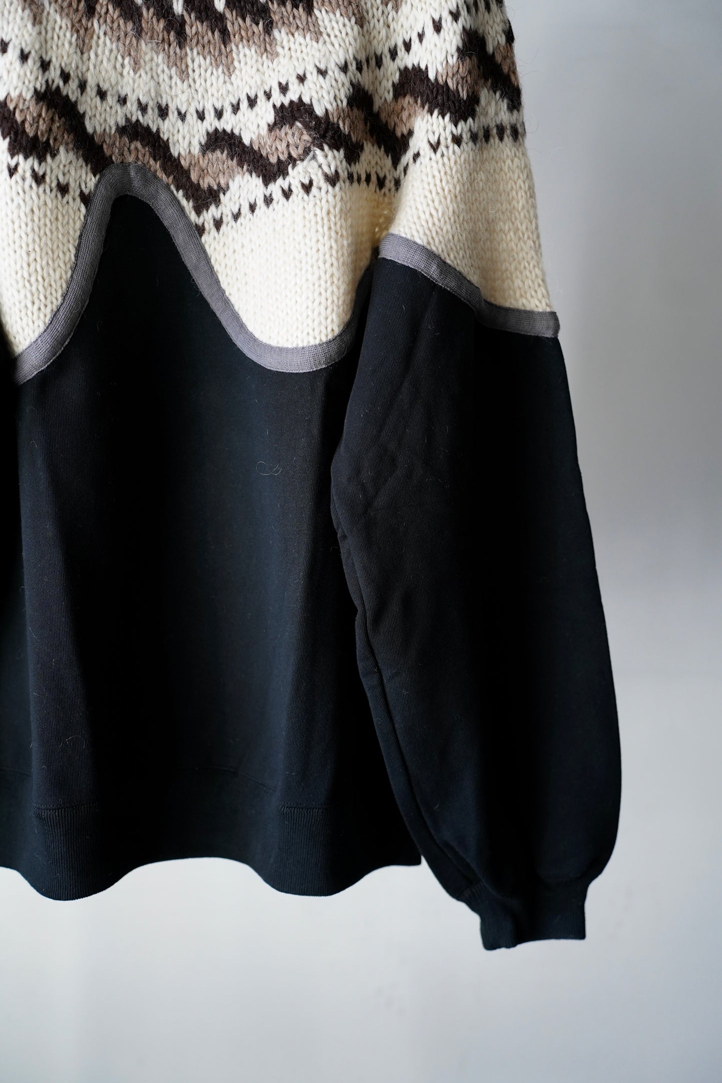 MEN/WOMEN　VIOLETTE ROOM　EX.REMAKE SWEAT  BLACK　⓸