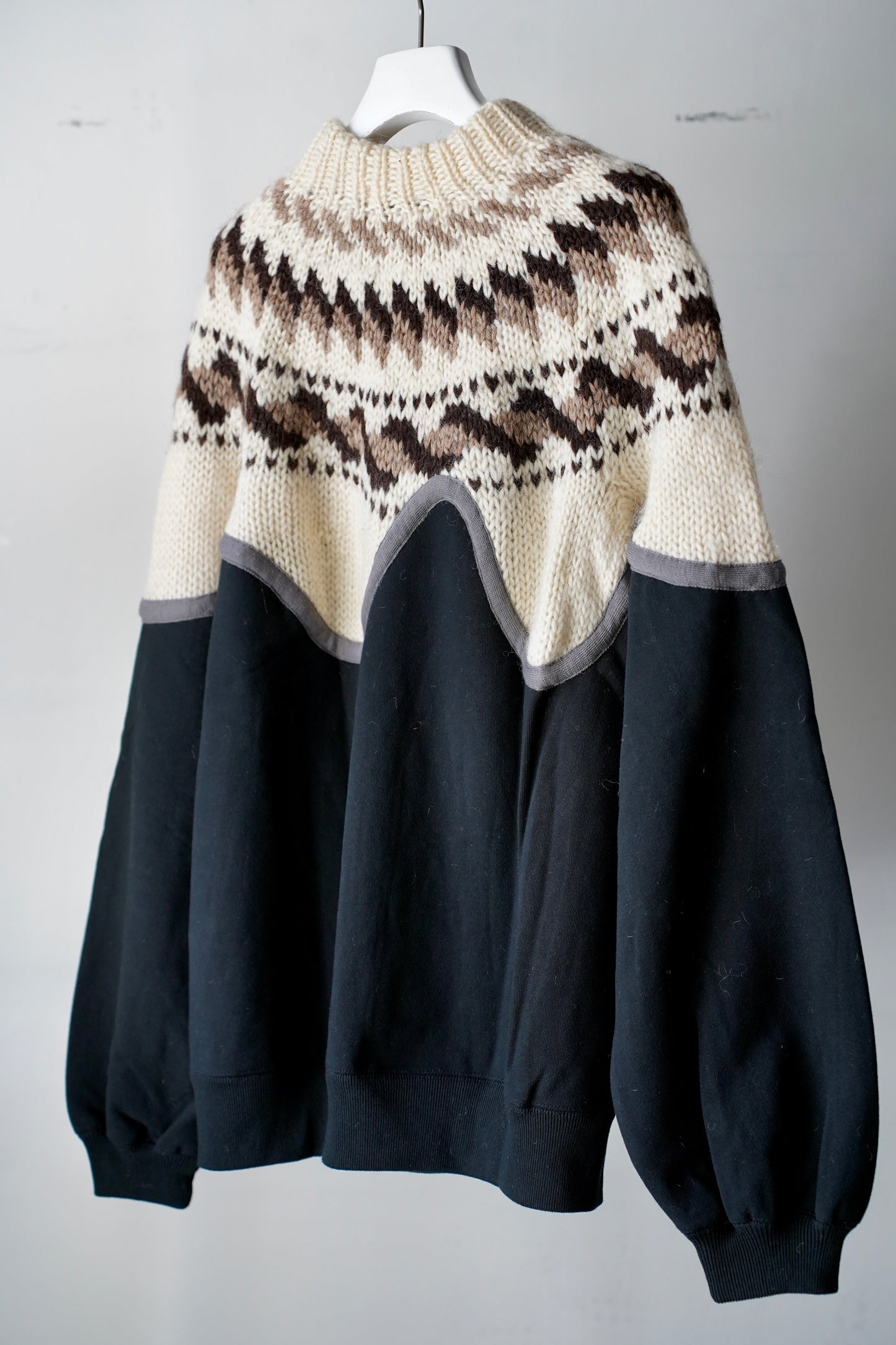 MEN/WOMEN　VIOLETTE ROOM　EX.REMAKE SWEAT  BLACK　⓸