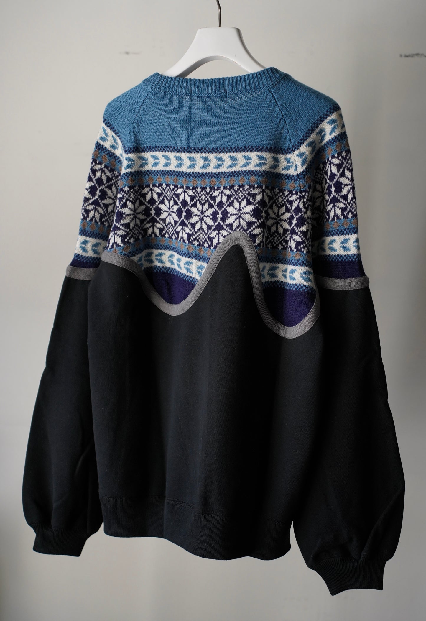 MEN/WOMEN　VIOLETTE ROOM　EX.REMAKE SWEAT  BLACK　⓹