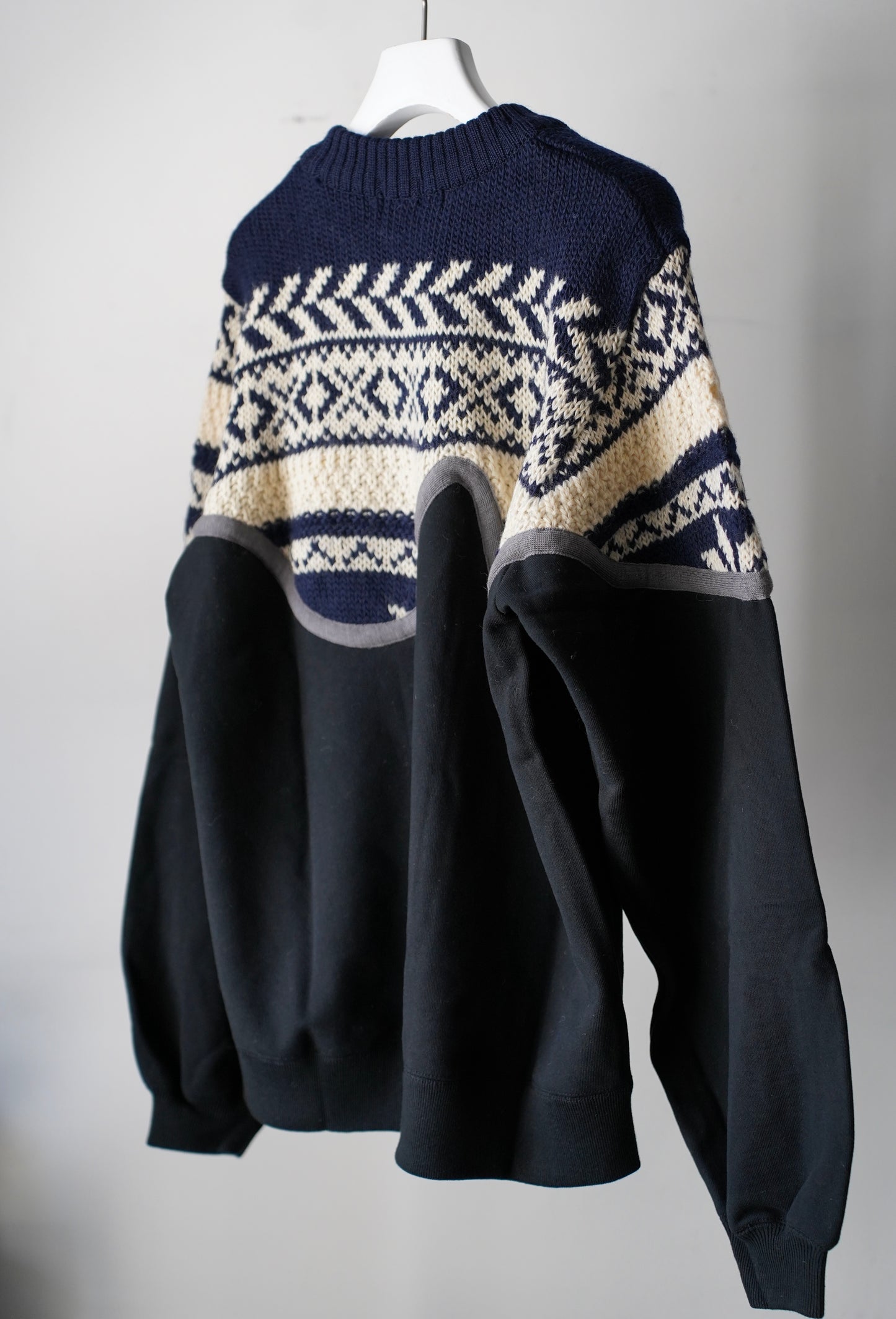 MEN/WOMEN　VIOLETTE ROOM　EX.REMAKE SWEAT  BLACK　⓼