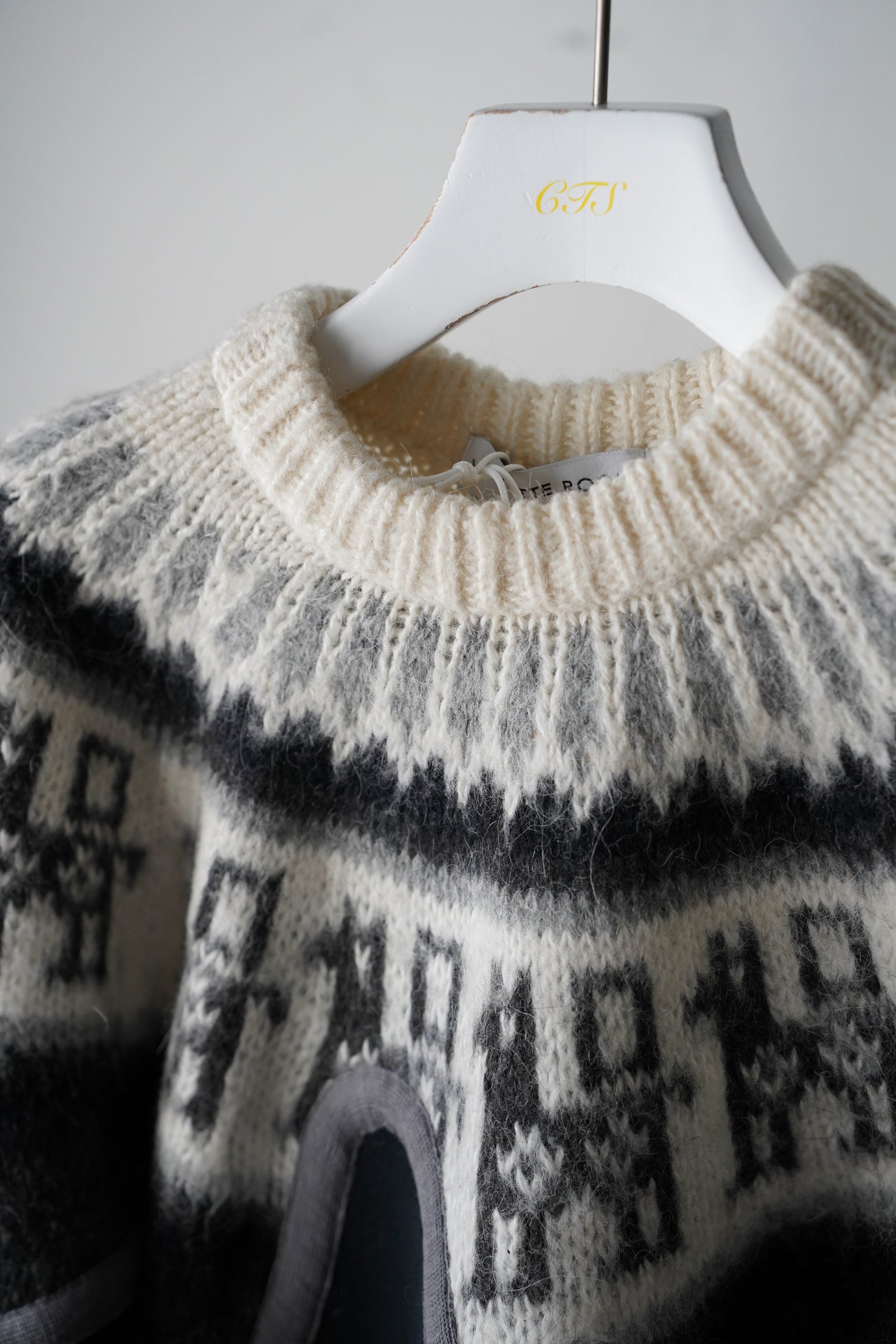 MEN/WOMEN　VIOLETTE ROOM　EX.REMAKE SWEAT  BLACK　⓽