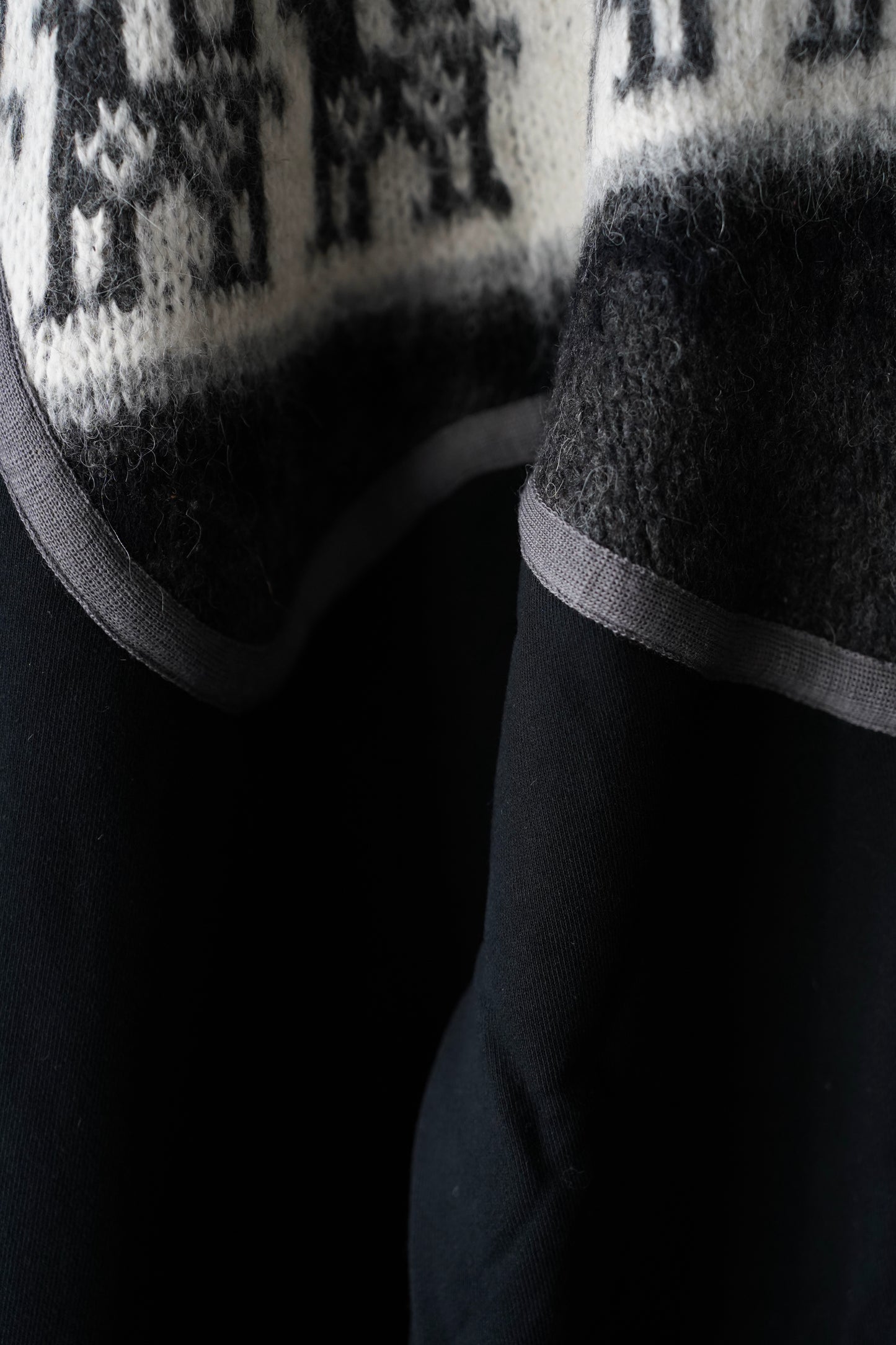 MEN/WOMEN　VIOLETTE ROOM　EX.REMAKE SWEAT  BLACK　⓽