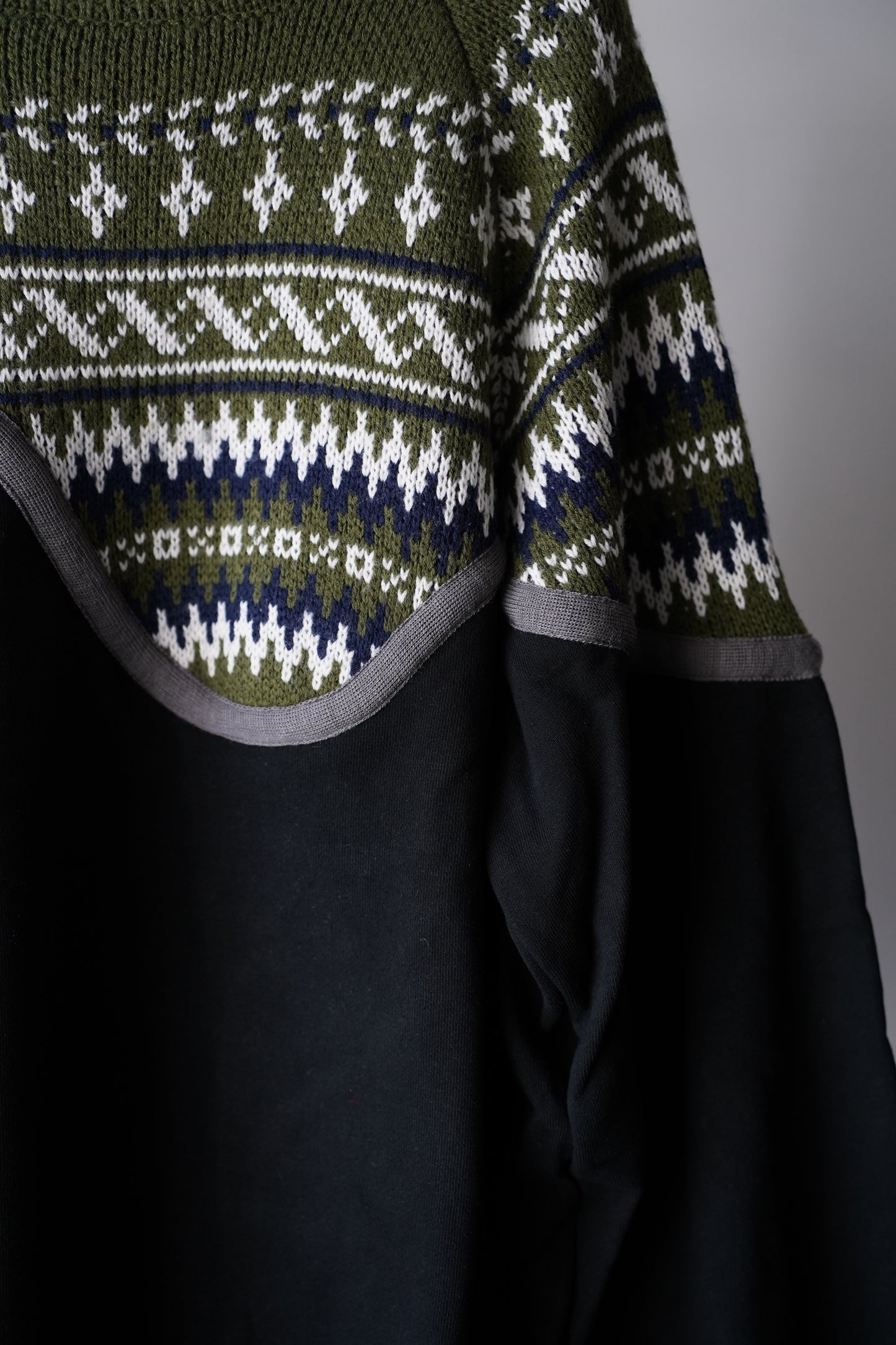 MEN/WOMEN　VIOLETTE ROOM　EX.REMAKE SWEAT  BLACK　⓾