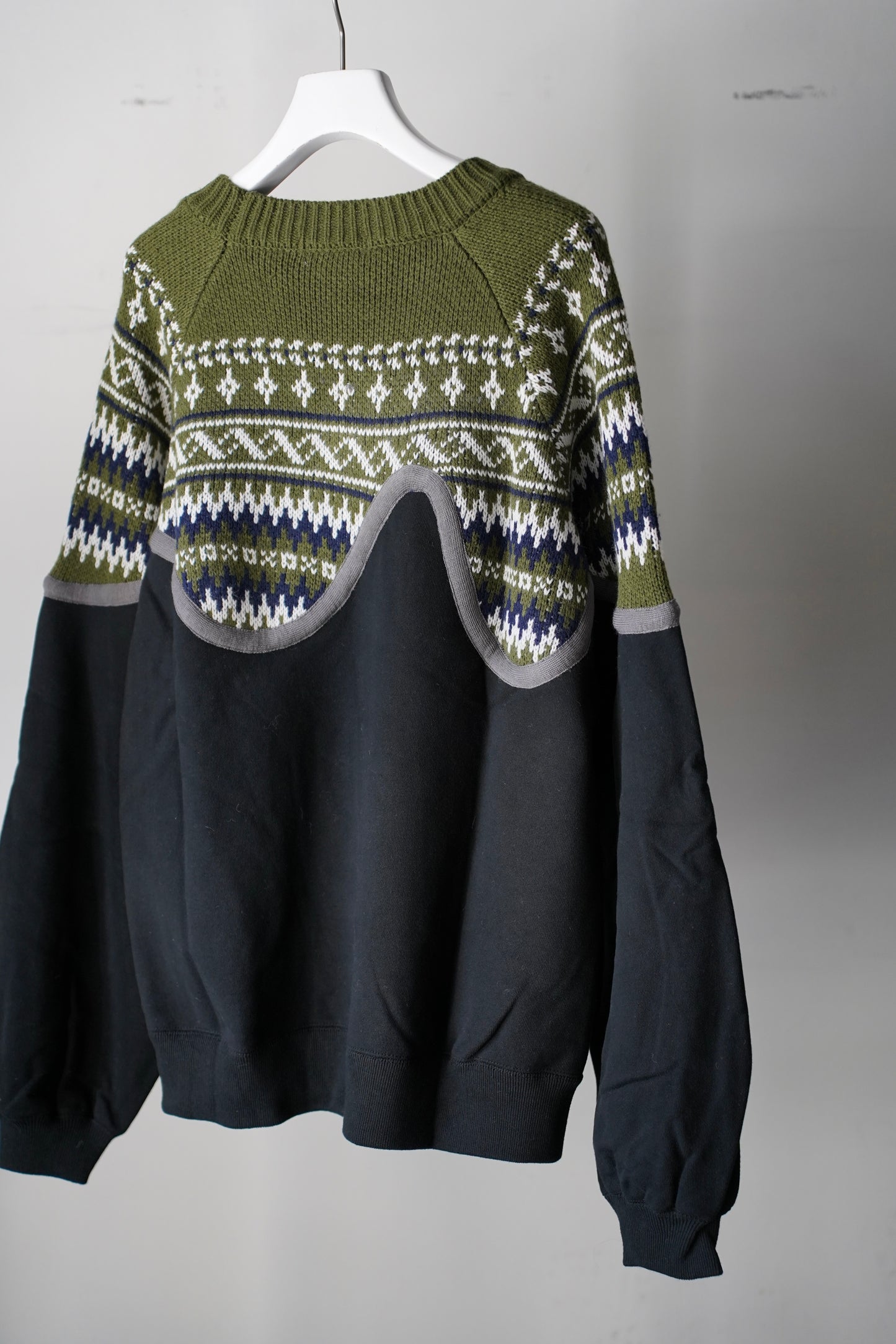MEN/WOMEN　VIOLETTE ROOM　EX.REMAKE SWEAT  BLACK　⓾