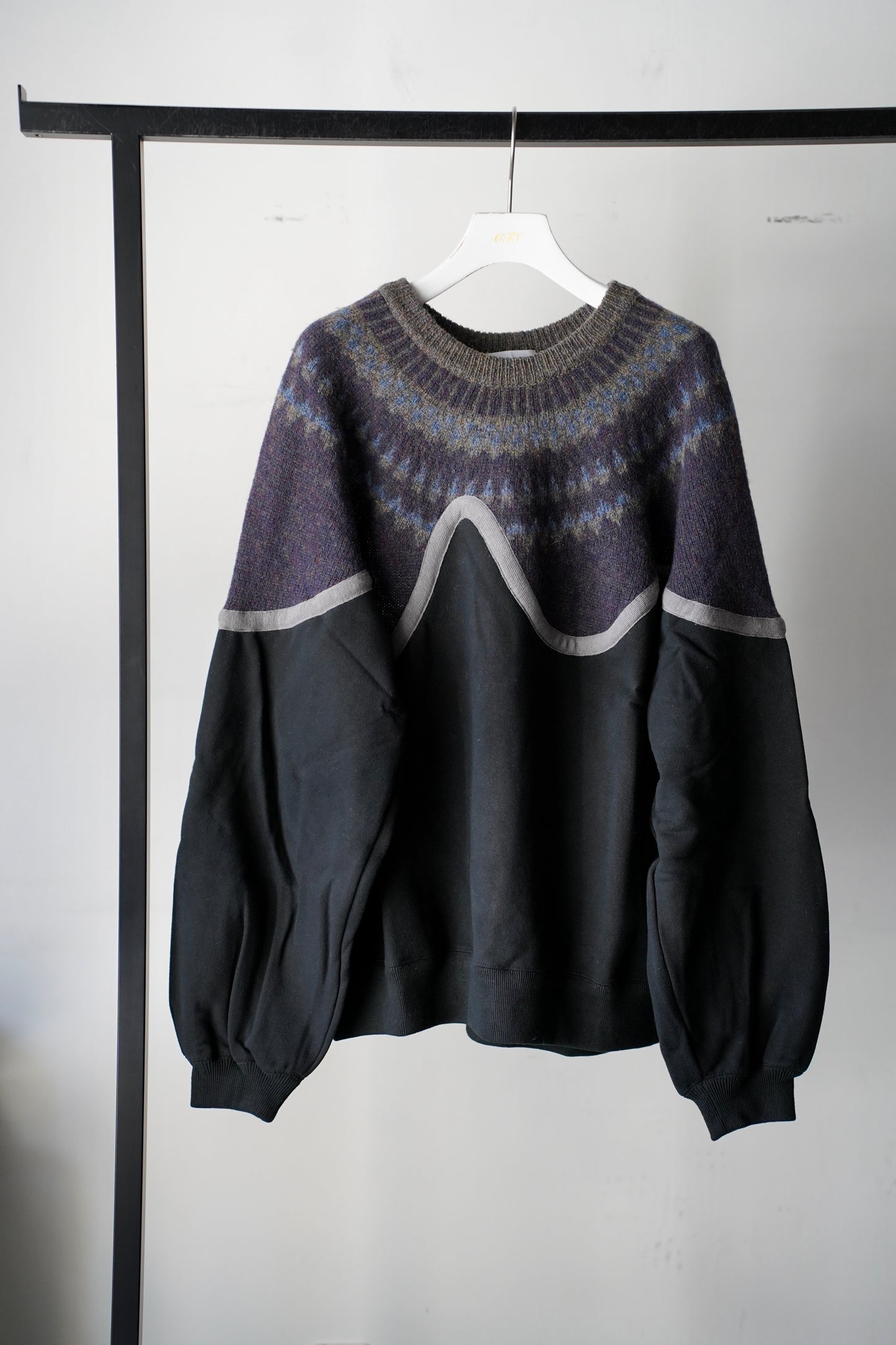 MEN/WOMEN　VIOLETTE ROOM　EX.REMAKE SWEAT  BLACK　⑫