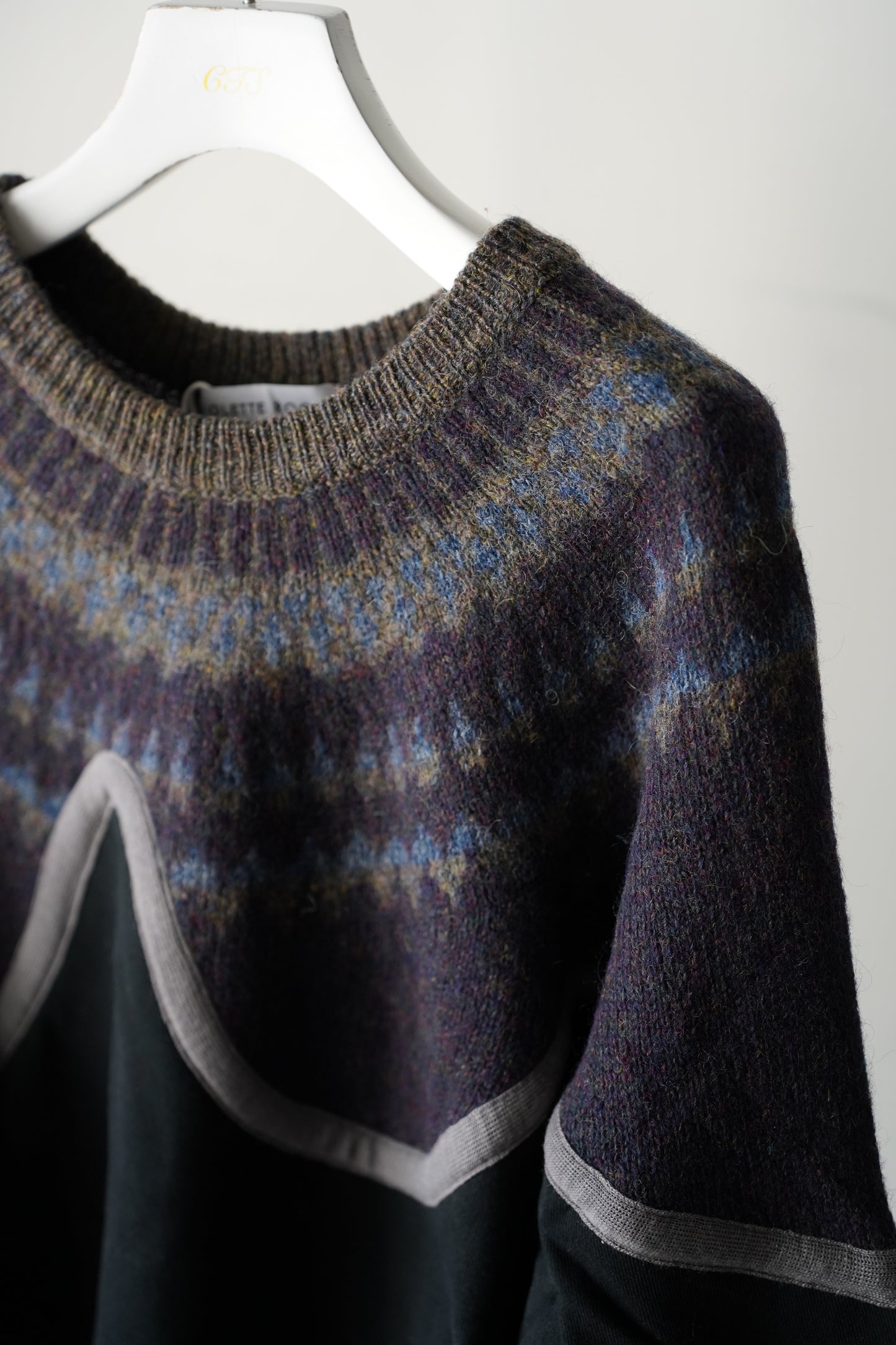 MEN/WOMEN　VIOLETTE ROOM　EX.REMAKE SWEAT  BLACK　⑫