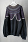 MEN/WOMEN　VIOLETTE ROOM　EX.REMAKE SWEAT  BLACK　⑫