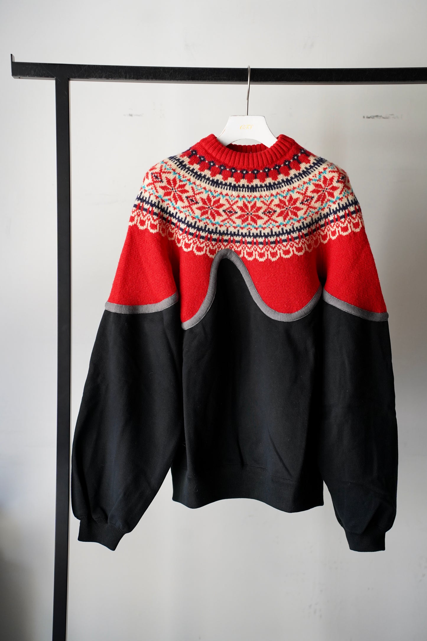 MEN/WOMEN　VIOLETTE ROOM　EX.REMAKE SWEAT  BLACK　⑬