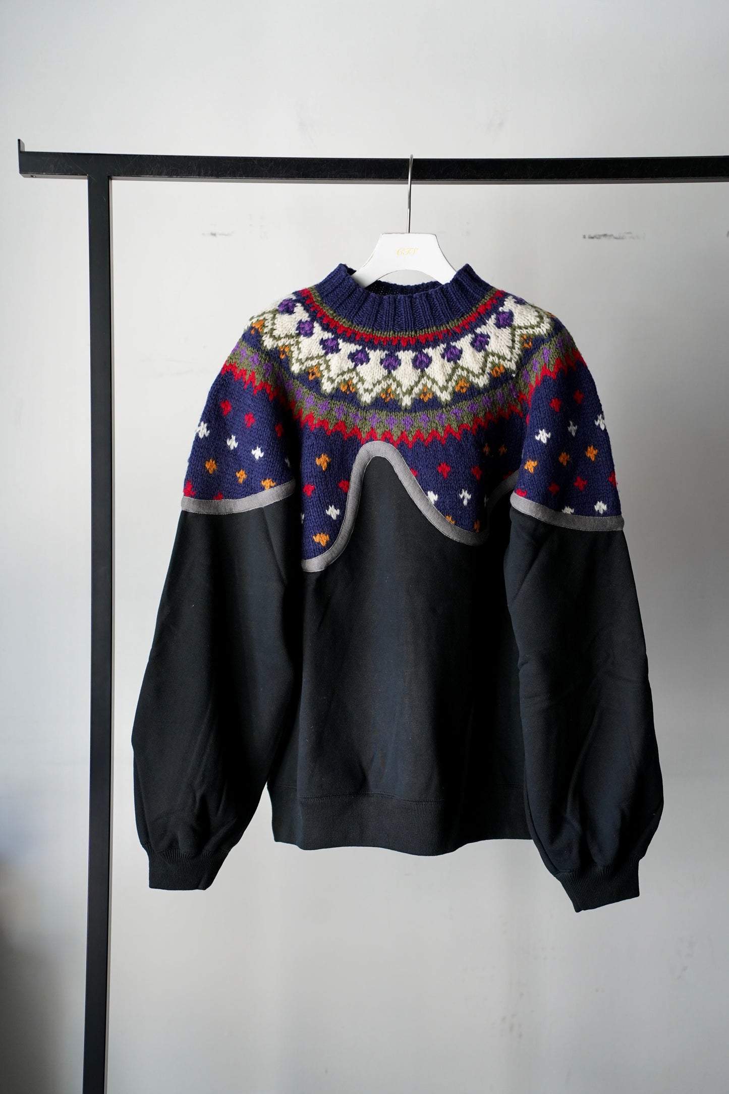 MEN/WOMEN　VIOLETTE ROOM　EX.REMAKE SWEAT  BLACK　⑮