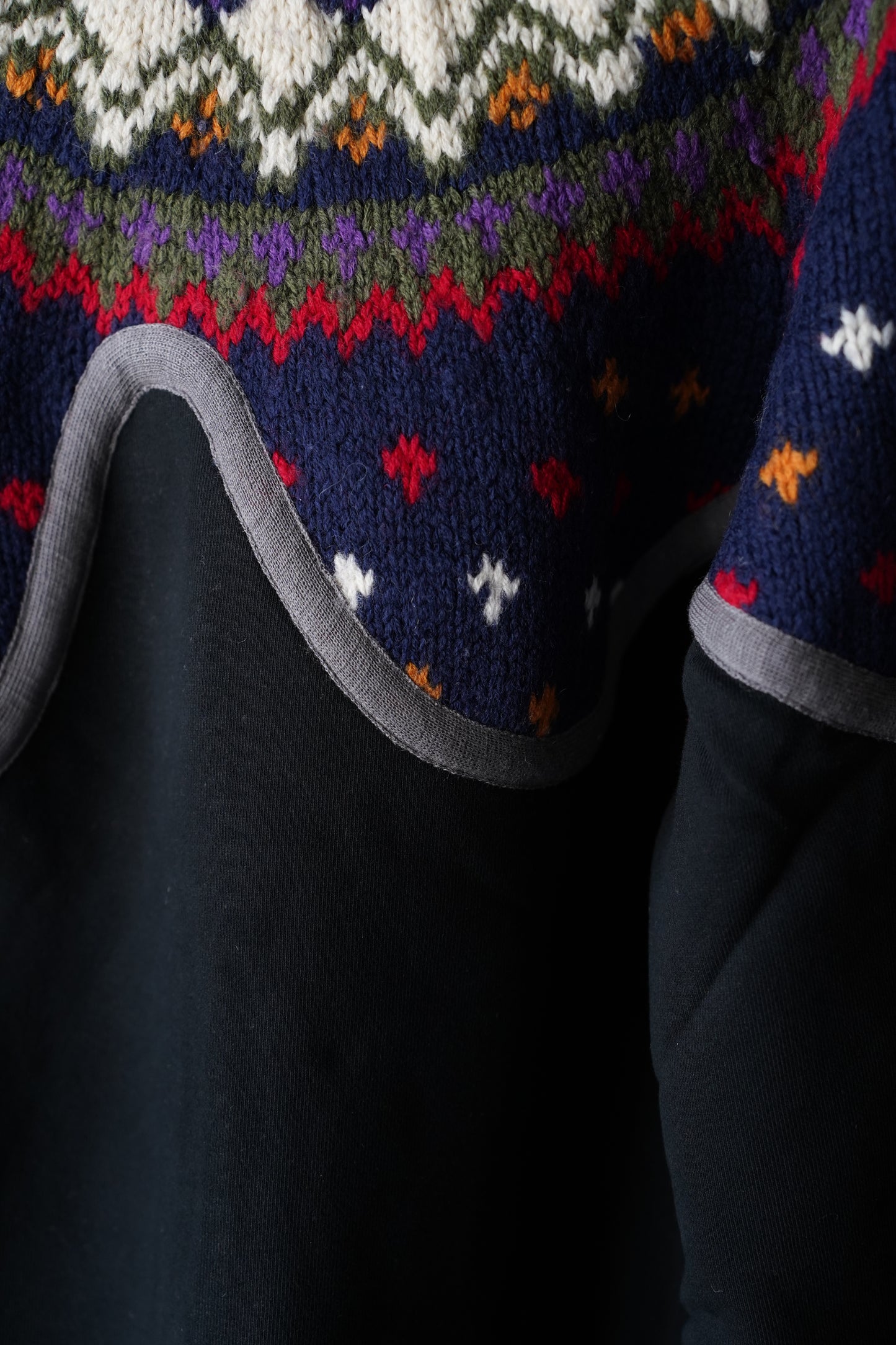 MEN/WOMEN　VIOLETTE ROOM　EX.REMAKE SWEAT  BLACK　⑮