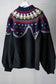 MEN/WOMEN　VIOLETTE ROOM　EX.REMAKE SWEAT  BLACK　⑮