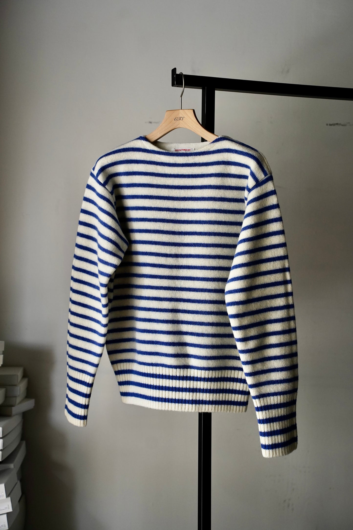 MEN　NECESSARY or UNNECESSARY / ネセサリーオアアンネセサリー　BOAT KNIT