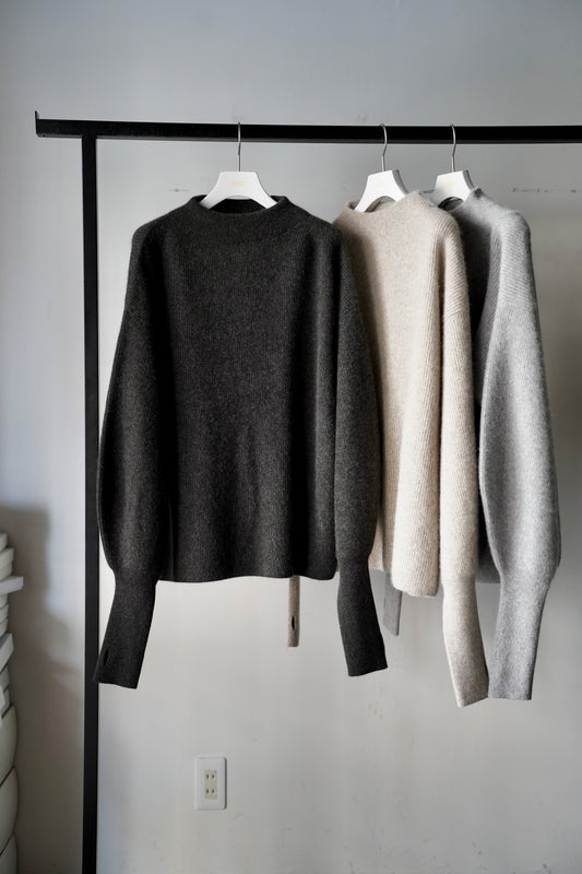 WOMEN　BATONER / バトナー　CASHMERE FOX BOAT NECK