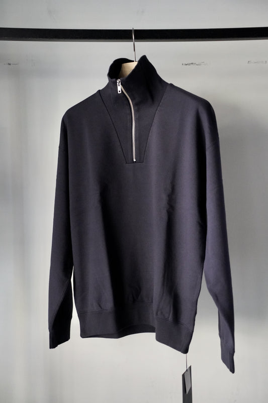 MEN/WOMEN　Y/ ワイ　ORGANIC COTTON BLEND HEAVY WEIGHT FLEECE HALF ZIP