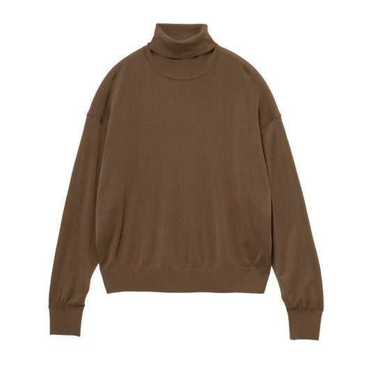 WOMEN　Graphpaper　High Gauge Short Turtle Neck Knit