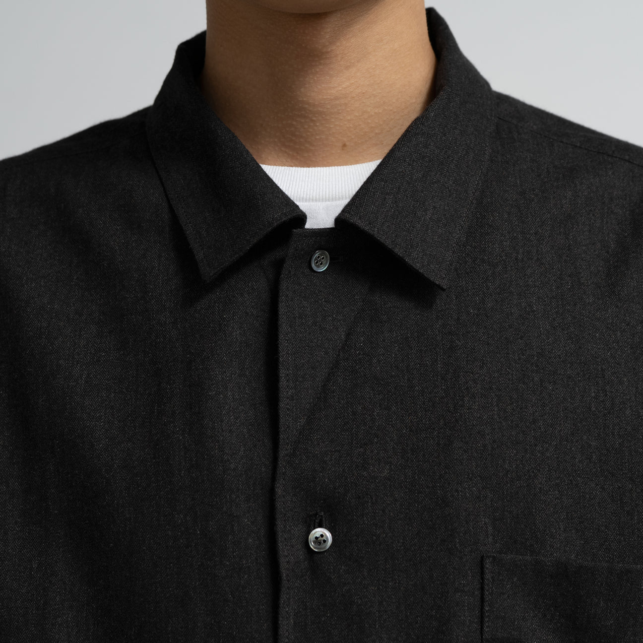 MEN　Graphpaper　SIDOGRAS Cotton Herringbone Flannel Sleeping Shirt