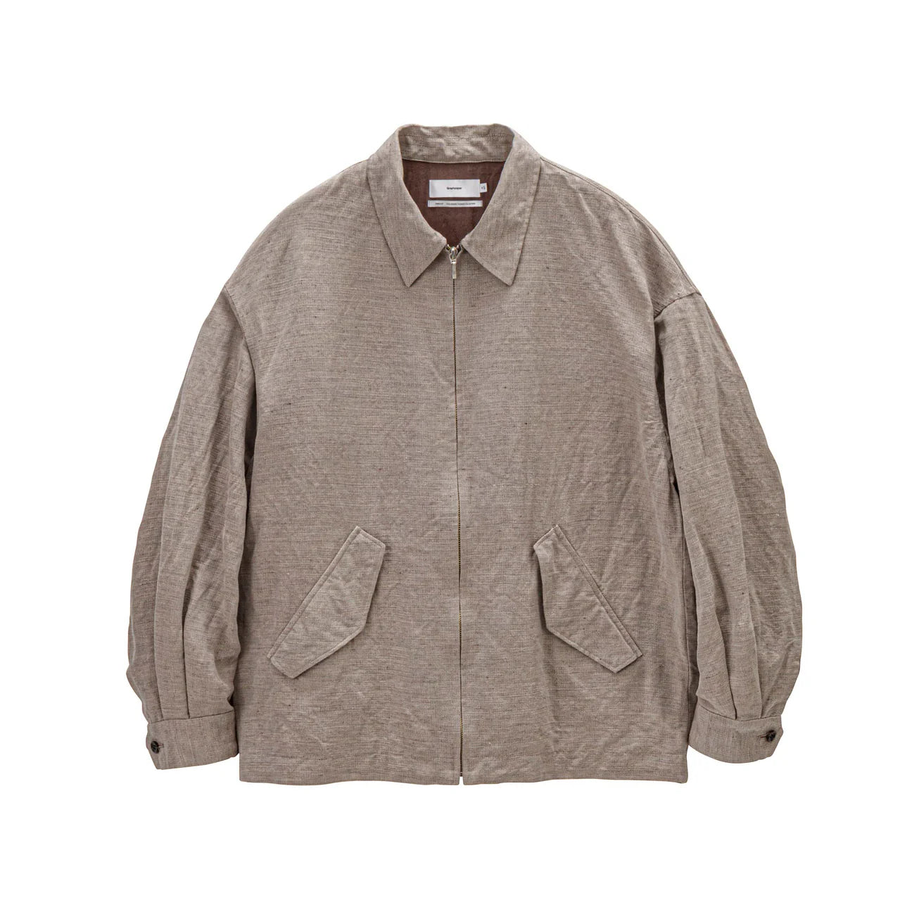 MEN　Graphpaper　Linen Cupro Hopsack Harrington Jacket