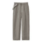 MEN　Graphpaper　Linen Cupro Back Satin Belted Pants