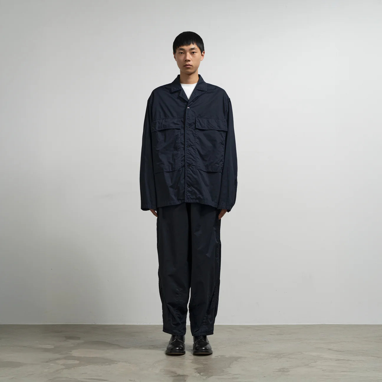 MEN　Graphpaper　Garment Dyed Typewriter Fatigue Shirt