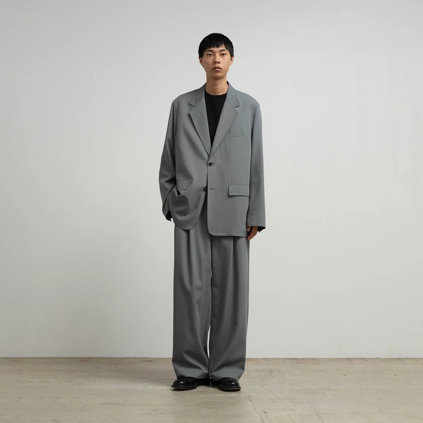 MEN　Graphpaper　Techno Wool Twill Wide Tapered Trousers