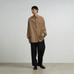 MEN　Graphpaper　SIDOGRAS Brown Stripe L/S Oversized Regular Collar Shirt
