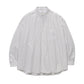MEN　Graphpaper　SIDOGRAS Brown Stripe L/S Oversized Regular Collar Shirt