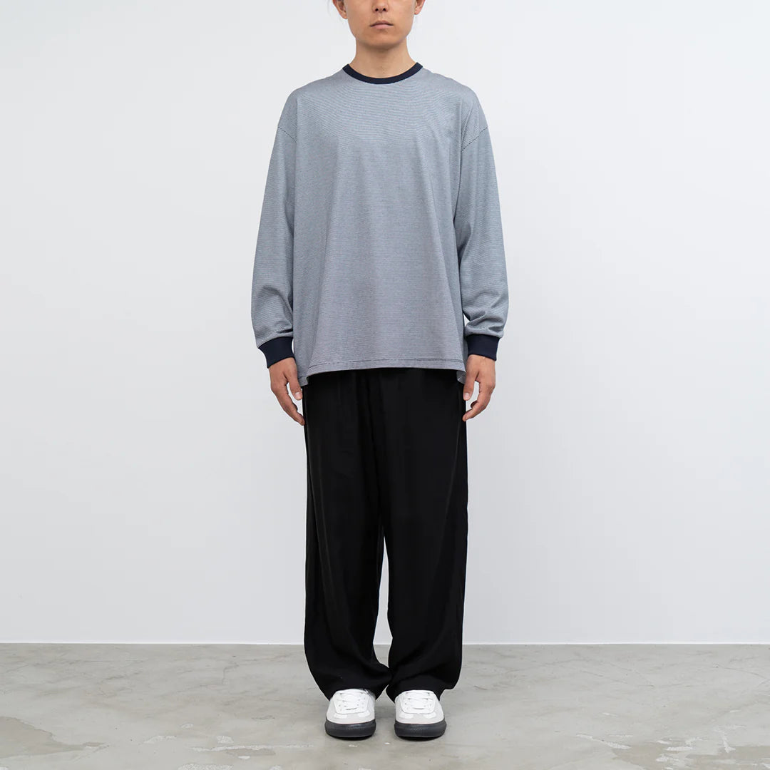 MEN Graphpaper Narrow Border L/S Tee – _COMES THE SUN