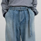 MEN　Graphpaper　Selvage Denim Belted Pants-LIGHT FADE-