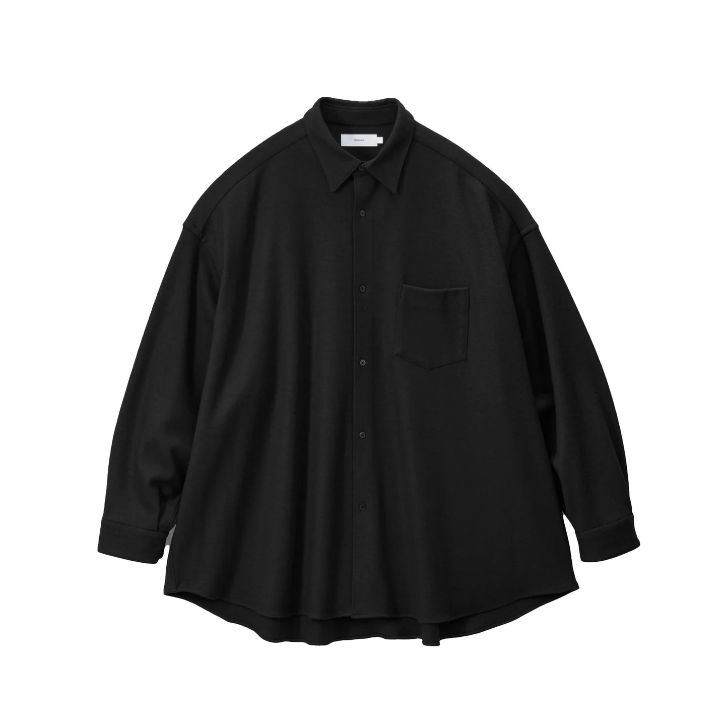 MEN　Graphpaper　Wool Smooth Flannel Oversized Regular Collar Shirt