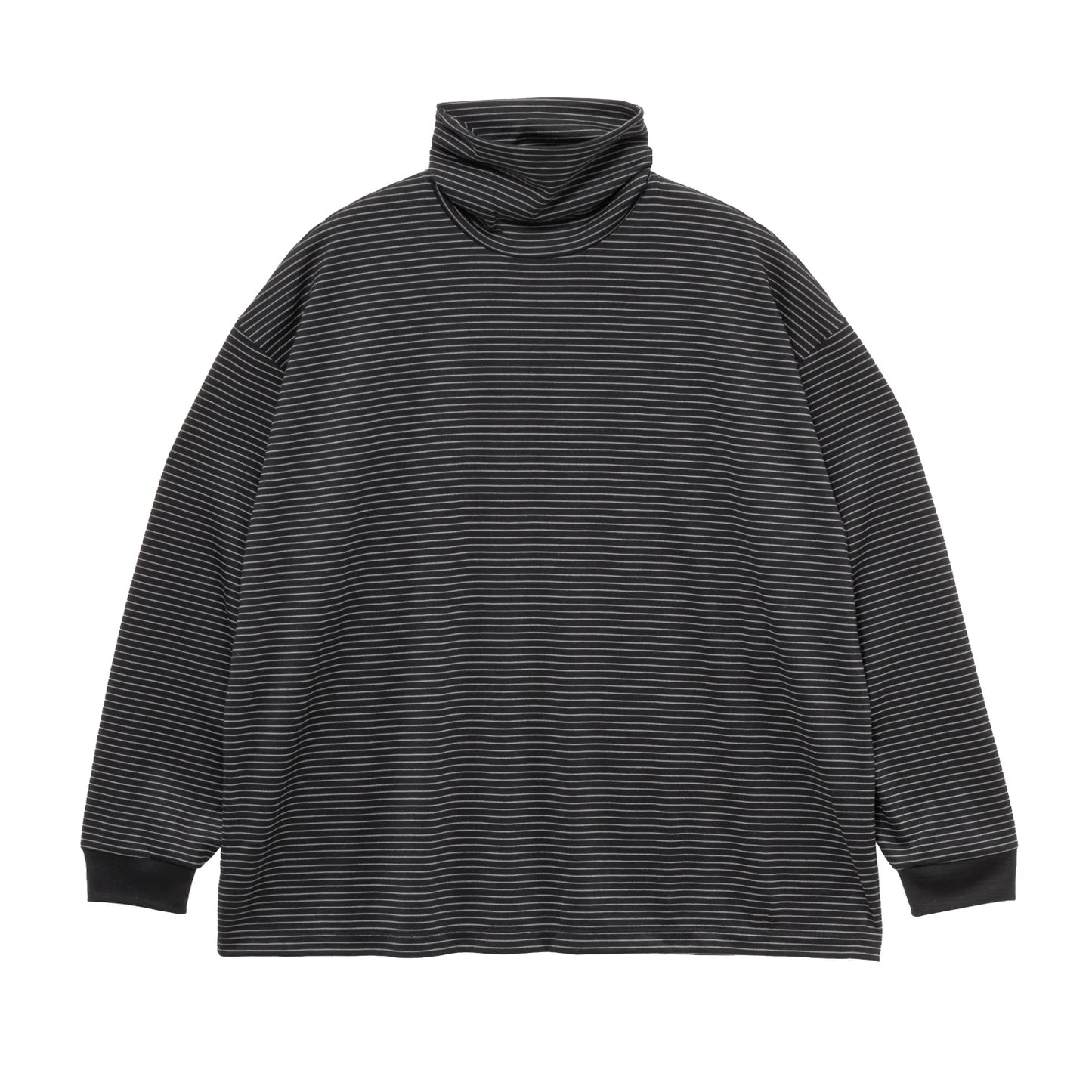 MEN　Graphpaper　Fine Wool Border L/S Turtle Neck Tee