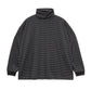 MEN　Graphpaper　Fine Wool Border L/S Turtle Neck Tee