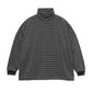 MEN　Graphpaper　Fine Wool Border L/S Turtle Neck Tee