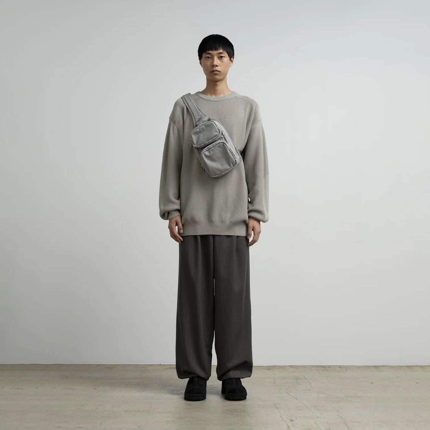 MEN　Graphpaper　Fine Wool Saxony Small Shoulder Bag