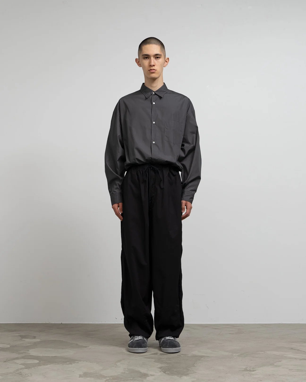 MEN　Graphpaper　Garment Dyed Typewriter Parachute Pants