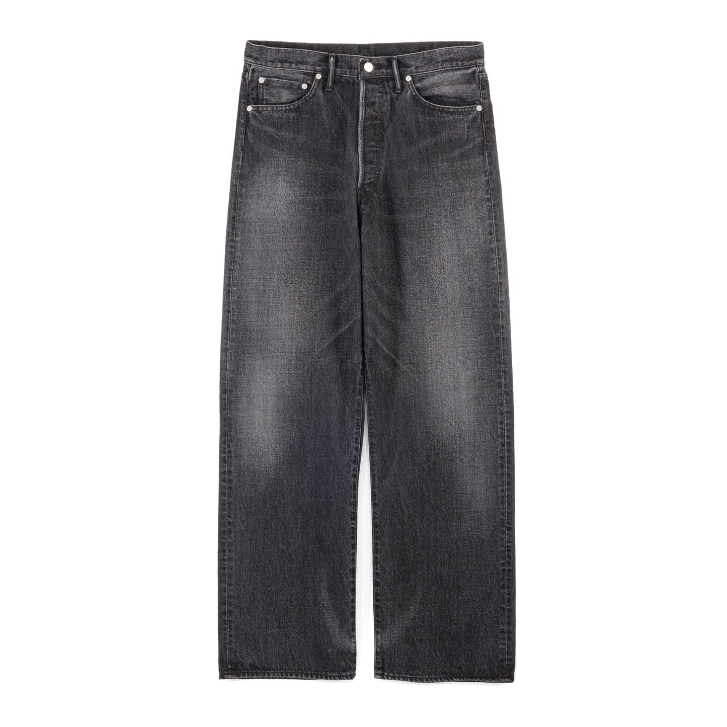 MEN　Graphpaper　Selvage Denim Five Pocket Wide Straight Pants / DARK FADE