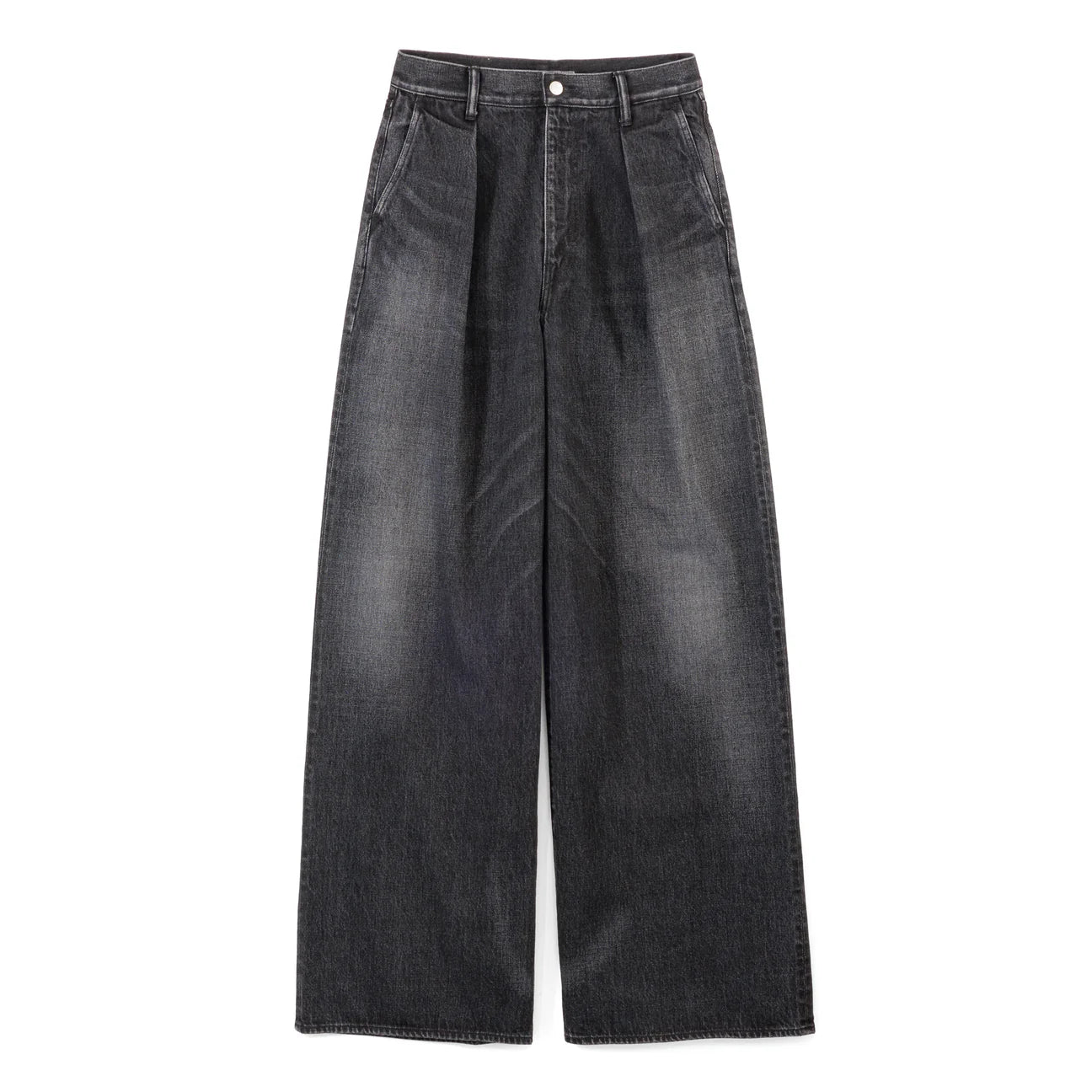 WOMEN　Graphpaper　Selvage Denim Two Tuck Wide Pants / DARK FADE