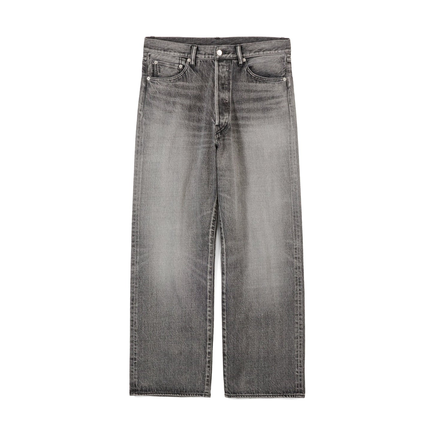 MEN　Graphpaper　Selvage Denim Five Pocket Wide Straight Pants / LIGHT FADE
