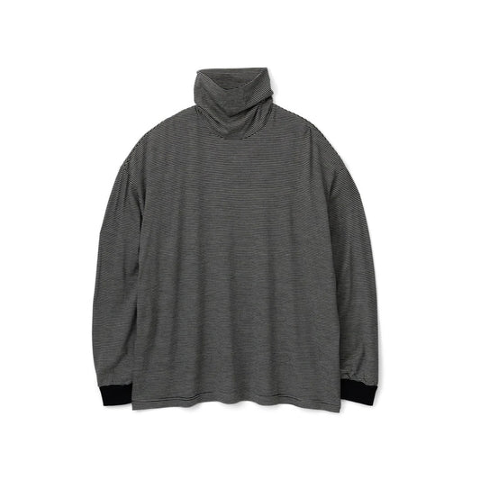 MEN　Graphpaper　Wool Border L/S Turtle Neck Tee