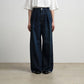 WOMEN　Graphpaper　Selvage Denim Two Tuck Wide Pants / DARK FADE