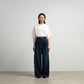 WOMEN　Graphpaper　Selvage Denim Two Tuck Wide Pants / DARK FADE